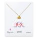 love collection elephant necklace, gold dipped