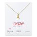 love collection boot necklace, gold dipped