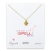 love collection flower skull necklace, gold dipped