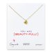 love collection full heart necklace, gold dipped