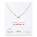 love collection infinity necklace, gold dipped