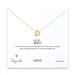 love knot necklace, gold dipped - 18 inches