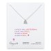 love collection sparkle heart necklace, sterling silver