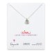 love collection owl necklace, sterling silver