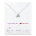 love collection angel wings necklace, sterling silver