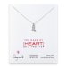 love collection boot necklace, sterling silver