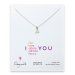 love collection sideways heart necklace, sterling silver