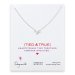 love collection bow necklace, sterling silver