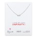 love collection infinity necklace, sterling silver