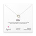 love knot necklace, sterling silver