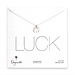 modern word luck sterling silver elephant necklace - 20 inches