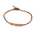 rose gold dipped sparkle bracelet, tobacco irish linen