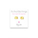 small elephant stud earrings, gold dipped