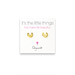 it's the little things gold dipped cute horseshoe earrings