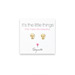 small skull stud earrings, gold dipped