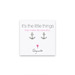 small anchor stud earrings, sterling silver