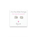 small elephant stud earrings, sterling silver