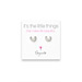 it's the little things sterling silver cute horseshoe earrings