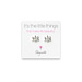 it's the little things sterling silver lotus earrings