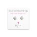small sand dollar stud earrings, sterling silver