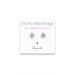 it's the little things sterling silver bright star earrings