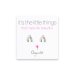 small wishbone stud earrings, sterling silver