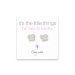 small grace's flower stud earrings, sterling silver