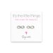 small infinity stud earrings, sterling silver