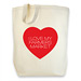 dogeared cotton tote - i (heart) my farmer's market