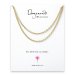medium textured cable chain, gold dipped -36 inches