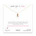 wish for a cure gold dipped necklace with rose gold ribbon