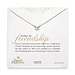 bridal large pearls of friendship gold dipped necklace with white pearl