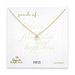 bridal wrapped white pearl gold dipped reminder necklace
