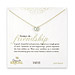 bridal large pearls of friendship gold dipped necklace with white pearl - 18 inches