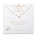 bridal pearls of friendship gold dipped necklace with white pearl - 18 inches