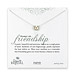 bridal large pearls of friendship sterling silver necklace with white pearl - 18 inches