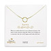 bridal karma necklace, gold dipped