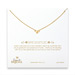 bridal bridesmaid bow gold dipped necklace - 18 inches