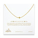 bridal bridesmaid cross gold dipped necklace - 18 inches