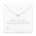 bridesmaid bow necklace, gold dipped