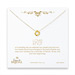 bridal love knot gold dipped necklace