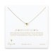 bridesmaid heart necklace, gold dipped