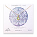 bridal celebrate love gold dipped necklace with blue quartz teardrop - 18 inches