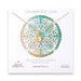bridal celebrate love gold dipped necklace with rock crystal teardrop - 18 inches