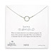 bridal karma necklace, sterling silver