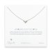bridesmaid bow necklace, sterling silver