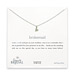 bridesmaid reminder bridal necklace with sterling silver sideways heart
