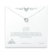 bridal love knot sterling silver necklace