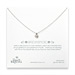 bridal bridesmaid diamond circle sterling silver necklace
