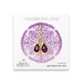 bridal celebrate love gold dipped amethyst teardrop earrings